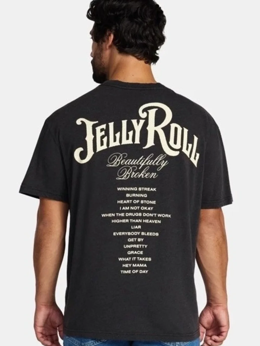 NWT Black Graphic Tee - Men's Casual Shirt Men's Size 3XL - Picture 3 of 7